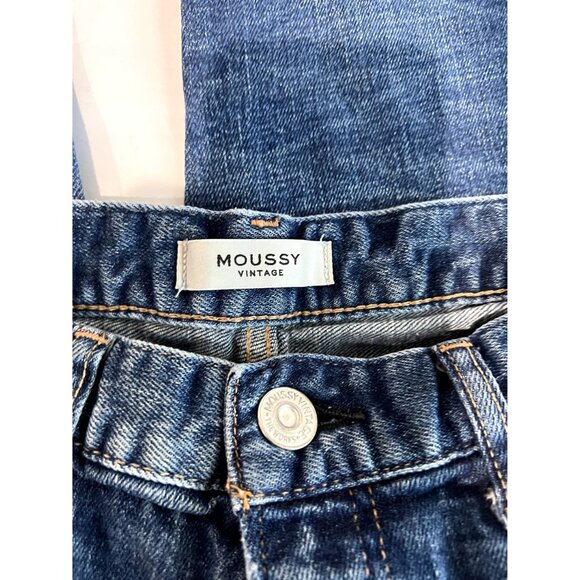 MOUSSY Vintage Cameron Skinny Jeans in Dark Blue Denim - Picture 6 of 7